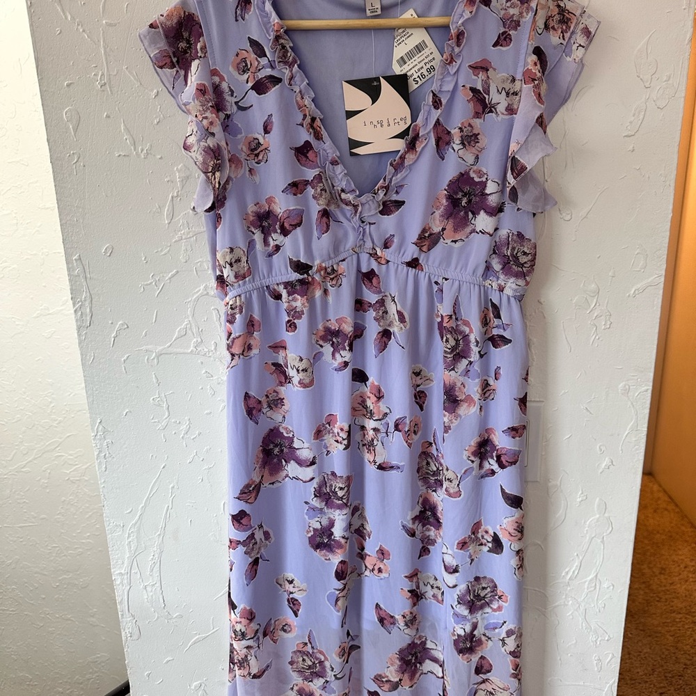 Lavender Floral Women's Dress